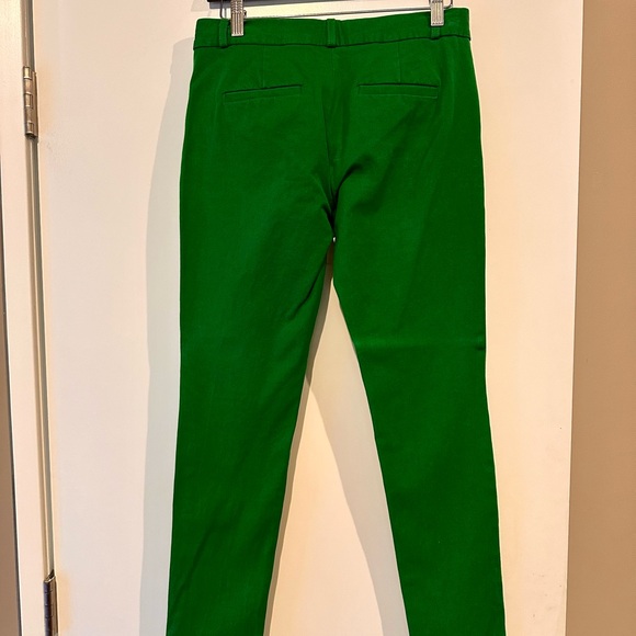 Banana Republic women’s stretch ankle pants -red and green- 2 long - Picture 6 of 9